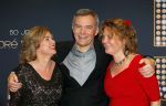 Utrecht 18 november 2014
Andre v Duin viert zijn 50 jarig artiesten bestaan in het Beatrix theater.
Herman Finkers met vrouw en een kennis