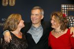Utrecht 18 november 2014
Andre v Duin viert zijn 50 jarig artiesten bestaan in het Beatrix theater.
Herman Finkers met vrouw en een kennis