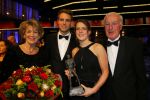 Amsterdam 16 december 2014
Sportman van het jaar verkiezing in de RAI.
Ireen Wust met vriend en ouders
