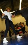 Capelle aan den Ijssel, 14 November 2014
Jacqueline Laats bij Sportcentrum Rivium.
Boksen en met haar nieuwe boek 