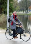 Amsterdam 17 november 2014
Jeoen Krabbe op de fiets in het vondelpark