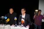 Amsterdam 17 december 2014
Joop v d Ende en Albert Verlinde maken bekend op persconferentie in gebouw van Stage holding dat ze samen gaan werken.