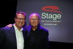 Amsterdam 17 december 2014
Joop v d Ende en Albert Verlinde maken bekend op persconferentie in gebouw van Stage holding dat ze samen gaan werken.