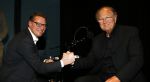 Amsterdam 17 december 2014
Joop v d Ende en Albert Verlinde maken bekend op persconferentie in gebouw van Stage holding dat ze samen gaan werken.