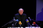 Amsterdam 17 december 2014Joop v d Ende en Albert Verlinde maken bekend op persconferentie in gebouw van Stage holding dat ze samen gaan werken.