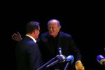 Amsterdam 17 december 2014Joop v d Ende en Albert Verlinde maken bekend op persconferentie in gebouw van Stage holding dat ze samen gaan werken.