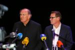 Amsterdam 17 december 2014Joop v d Ende en Albert Verlinde maken bekend op persconferentie in gebouw van Stage holding dat ze samen gaan werken.