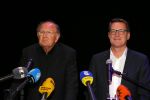 Amsterdam 17 december 2014Joop v d Ende en Albert Verlinde maken bekend op persconferentie in gebouw van Stage holding dat ze samen gaan werken.