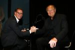 Amsterdam 17 december 2014
Joop v d Ende en Albert Verlinde maken bekend op persconferentie in gebouw van Stage holding dat ze samen gaan werken.