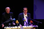 Amsterdam 17 december 2014Joop v d Ende en Albert Verlinde maken bekend op persconferentie in gebouw van Stage holding dat ze samen gaan werken.
