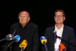 Amsterdam 17 december 2014Joop v d Ende en Albert Verlinde maken bekend op persconferentie in gebouw van Stage holding dat ze samen gaan werken.