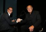 Amsterdam 17 december 2014
Joop v d Ende en Albert Verlinde maken bekend op persconferentie in gebouw van Stage holding dat ze samen gaan werken.