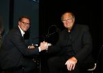 Amsterdam 17 december 2014
Joop v d Ende en Albert Verlinde maken bekend op persconferentie in gebouw van Stage holding dat ze samen gaan werken.