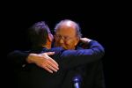 Amsterdam 17 december 2014Joop v d Ende en Albert Verlinde maken bekend op persconferentie in gebouw van Stage holding dat ze samen gaan werken.