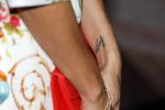 Amsterdam 24 november 2014
Het Red Carpet Dinner van Addy van den Krommenacker in het pullitzer hotel in Amsterdam. Kim Feenstra met haar tatoo's