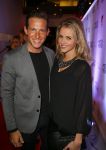 Amsterdam 12 november 2014
Feedie Launch Diner in restaurant Fifteen. Liza Sips met Morris Nieuwenhuis