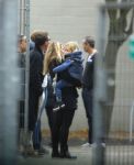 Amsterdam 18 november 2014
Martijn Krabbe haalt met aupair de kinderen van school.