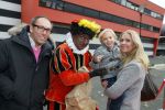 Hilversum 26 november 2014
Sinterklaas bij RTL in studio 21. Nance Coolen met man en zoontje