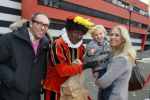 Hilversum 26 november 2014
Sinterklaas bij RTL in studio 21. Nance Coolen met man en zoontje