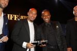 Amsterdam 15 november 2014
Life After Football (LAF) beurs in de Harbour Club. Nigel de Jong met Regi Blinker