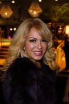 Amsterdam 11 december 2014
Luxery fair vip avond in de RAI. Patricia Paay met een kennis