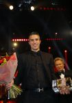 Amsterdam 16 december 2014
Sportman van het jaar verkiezing in de RAI.
Robin v Persie met zijn vrouw Bouchra en zijn moeder en opa