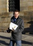 Amsterdam 10 december 2014
Ruben Nicolai met een kennis bij het paleis op de dam.