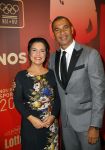 Amsterdam 16 december 2014
Sportman van het jaar verkiezing in de RAI.
Ruud Gullit met Dione de Graaf