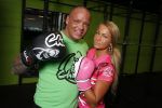 Den Haag, 23 November 2015
Barbie Samantha v d Plas met haar man Michael v d Plas in de sportschool