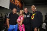Den Haag, 23 November 2015
Barbie Samantha v d Plas met haar man Michael v d Plas in de sportschool