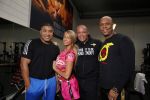 Den Haag, 23 November 2015
Barbie Samantha v d Plas met haar man Michael v d Plas in de sportschool