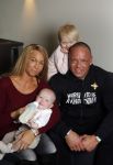 Den Haag, 23 November 2015
Barbie Samantha v d Plas met haar man Michael v d Plas en hun twee kinderen