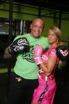 Den Haag, 23 November 2015
Barbie Samantha v d Plas met haar man Michael v d Plas in de sportschool