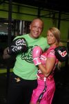 Den Haag, 23 November 2015
Barbie Samantha v d Plas met haar man Michael v d Plas in de sportschool