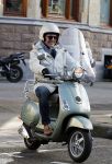 Amsterdam 28 november 2015  
Huub Stapel op zijn vespa scooter