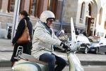 Amsterdam 28 november 2015  
Huub Stapel op zijn vespa scooter