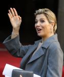 Amsterdam 25 november 2015 
Koninmg Willem Alexander en Koningin Maxima  arriveren bij het paleis op de dam in hun auto (audi A8)