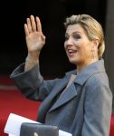 Amsterdam 25 november 2015 
Koninmg Willem Alexander en Koningin Maxima  arriveren bij het paleis op de dam in hun auto (audi A8)