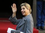 Amsterdam 25 november 2015 
Koninmg Willem Alexander en Koningin Maxima  arriveren bij het paleis op de dam in hun auto (audi A8)