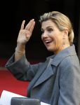 Amsterdam 25 november 2015 
Koninmg Willem Alexander en Koningin Maxima  arriveren bij het paleis op de dam in hun auto (audi A8)