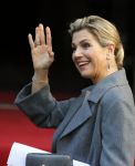 Amsterdam 25 november 2015 
Koninmg Willem Alexander en Koningin Maxima  arriveren bij het paleis op de dam in hun auto (audi A8)
