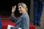 Amsterdam 25 november 2015 
Koninmg Willem Alexander en Koningin Maxima  arriveren bij het paleis op de dam in hun auto (audi A8)