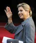 Amsterdam 25 november 2015 
Koninmg Willem Alexander en Koningin Maxima  arriveren bij het paleis op de dam in hun auto (audi A8)
