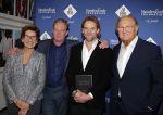 Amsterdam 23 november 2015 
Irene v d Laar stapt uit taxi.5 jaar nieuwe de la mar en 15 jaar de joop en Janine v d Ende foundation. Koos Breukel en Jasper Krabbe