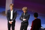 Amsterdam 23 november 2015 
Irene v d Laar stapt uit taxi.5 jaar nieuwe de la mar en 15 jaar de joop en Janine v d Ende foundation.  Lucas Jussen en broer Arthur Jussen achter de piano