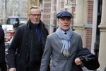 Amsterdam 23 november 2015 
Mart Visser met zijn vriend / partner Jop op straat