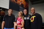 Den Haag, 23 November 2015
Barbie Samantha v d Plas met haar man Michael v d Plas in de sportschool