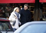Amsterdam 28 november 2015 
Pieter v d Hoogenband met zijn vriendin Marie JosÃ© Crooijmans op de cornelis schuytstraat
