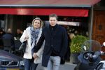 Amsterdam 28 november 2015 
Pieter v d Hoogenband met zijn vriendin Marie JosÃ© Crooijmans op de cornelis schuytstraat