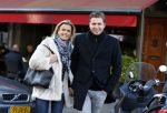 Amsterdam 28 november 2015 
Pieter v d Hoogenband met zijn vriendin Marie JosÃ© Crooijmans op de cornelis schuytstraat